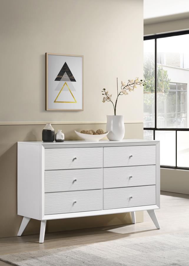 (image for) Janelle 6-drawer Dresser White