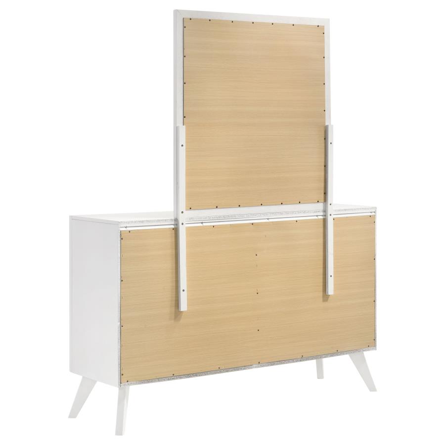 (image for) Janelle 6-drawer Dresser with Mirror White