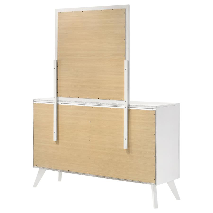 (image for) Janelle 6-drawer Dresser with Mirror White