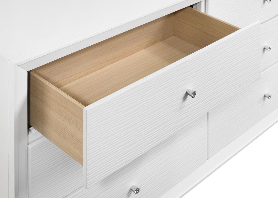 (image for) Janelle 6-drawer Dresser with Mirror White