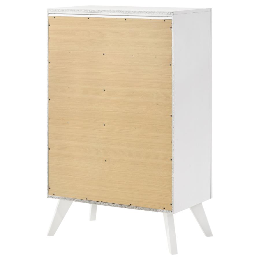 (image for) Janelle 5-drawer Bedroom Chest White