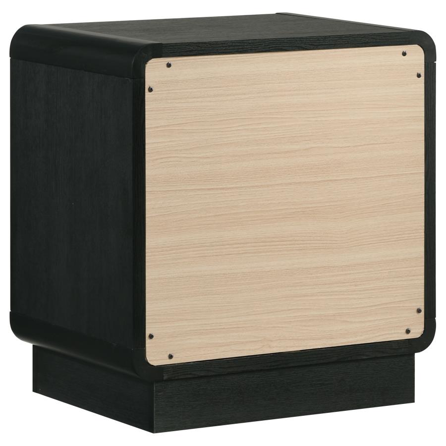 (image for) Cavelle 2-drawer Nightstand Bedside Table Black