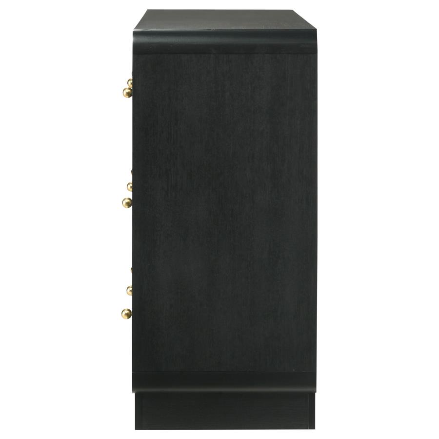 (image for) Cavelle 6-drawer Dresser Cabinet Black