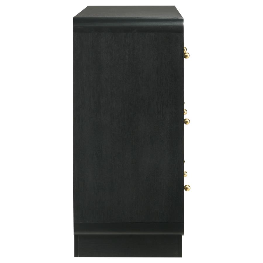 (image for) Cavelle 6-drawer Dresser Cabinet Black