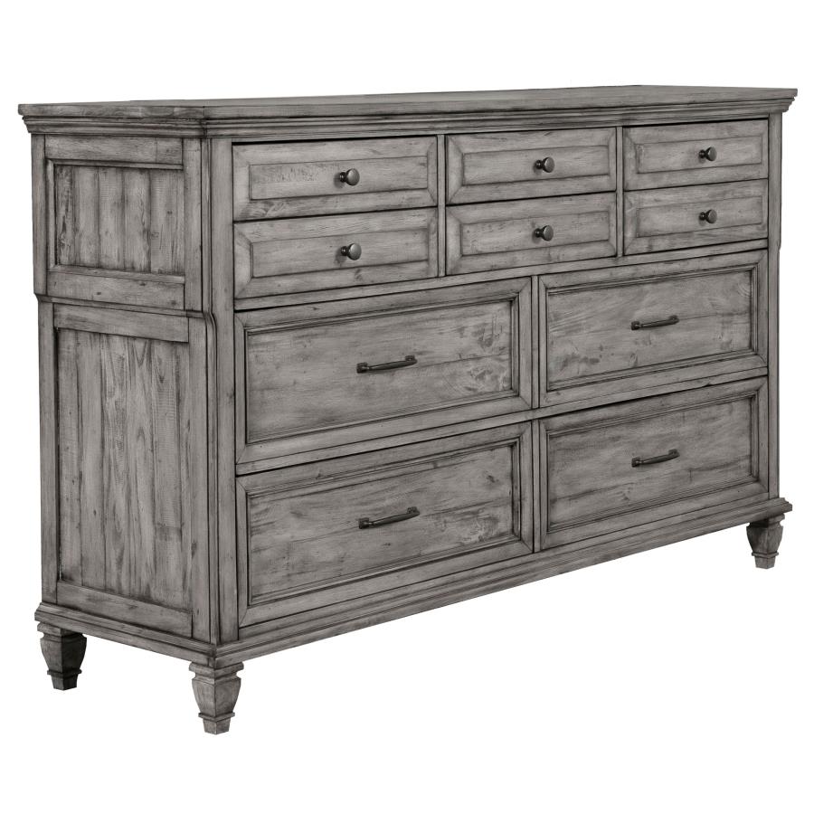 (image for) Avenue 4-piece Eastern King Bedroom Set Weathered Grey