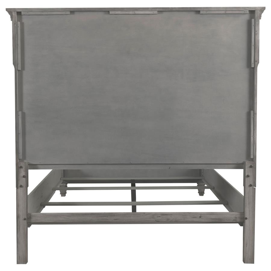 (image for) Avenue Wood Eastern King Panel Bed Weathered Grey