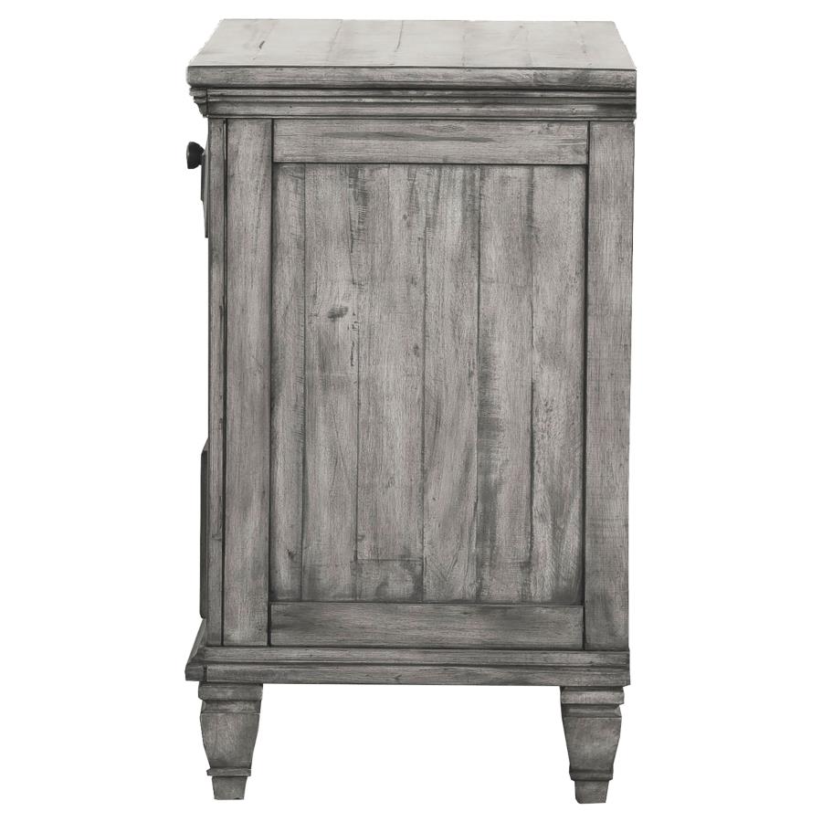 (image for) Avenue 3-drawer Nightstand Weathered Grey