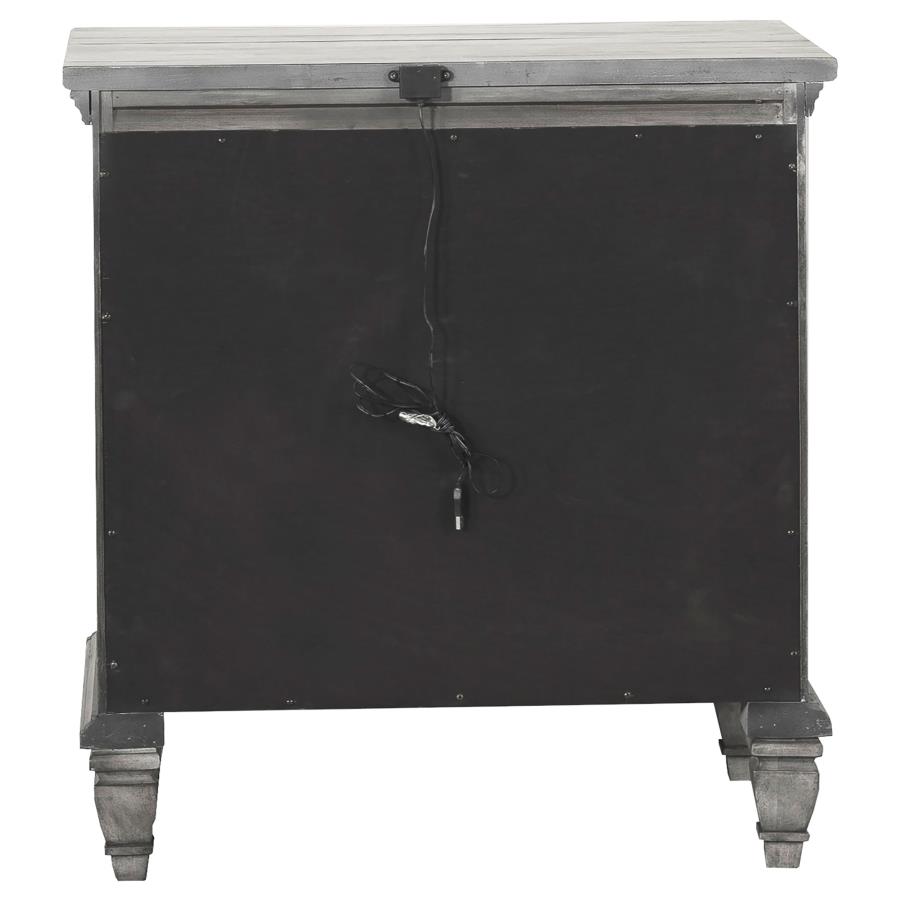 (image for) Avenue 3-drawer Nightstand Weathered Grey