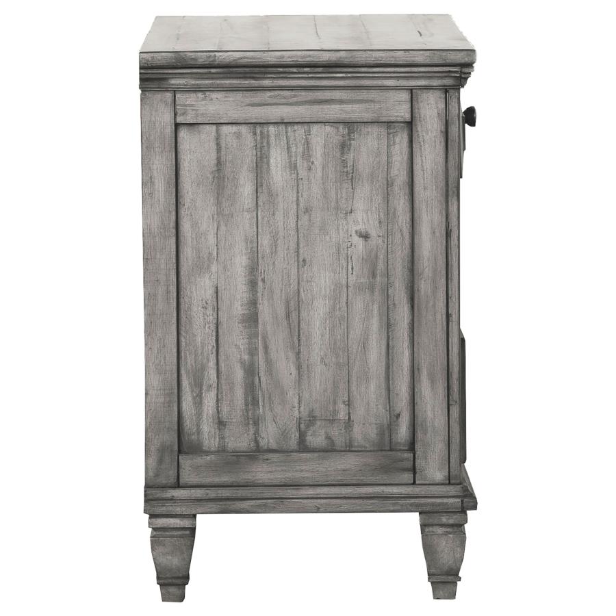 (image for) Avenue 3-drawer Nightstand Weathered Grey