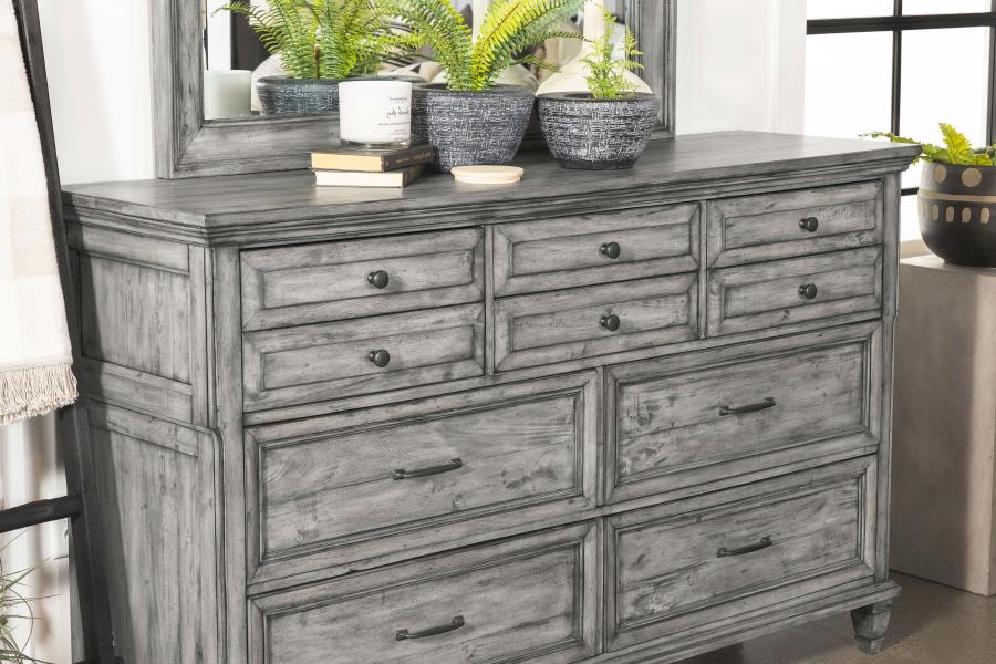 (image for) Avenue 8-drawer Dresser Weathered Grey