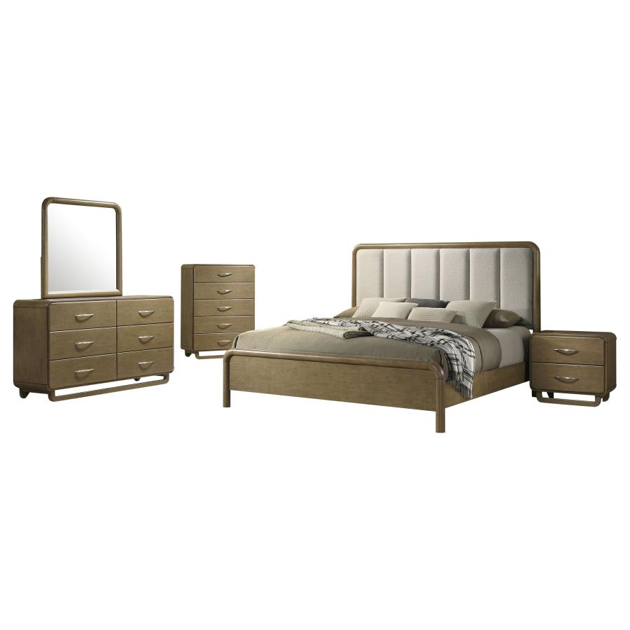 (image for) Amsbury 5-piece Eastern King Bedroom Set Nutmeg