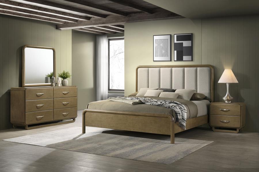 (image for) Amsbury 4-piece California King Bedroom Set Nutmeg - Click Image to Close