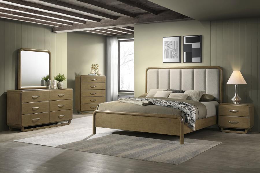 (image for) Amsbury 6-drawer Dresser and Mirror Nutmeg