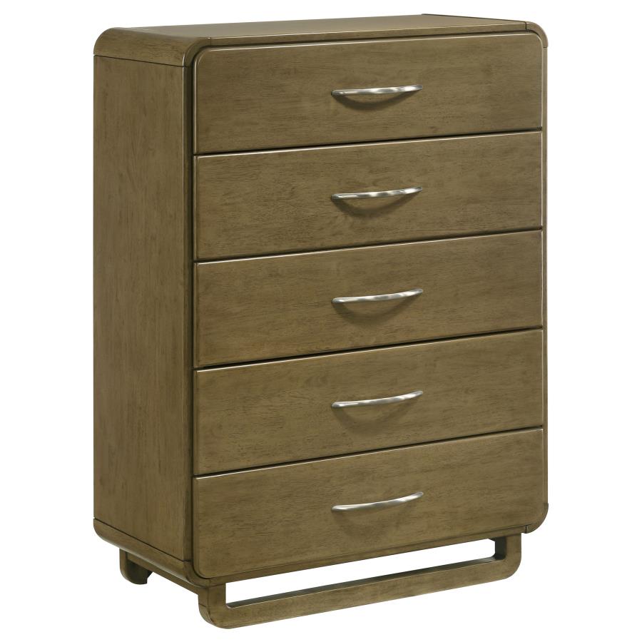 (image for) Amsbury 5-drawer Chest of Drawers Nutmeg