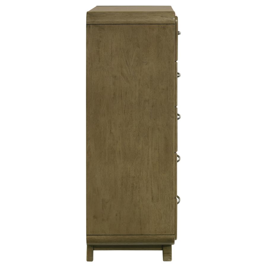 (image for) Amsbury 5-drawer Chest of Drawers Nutmeg