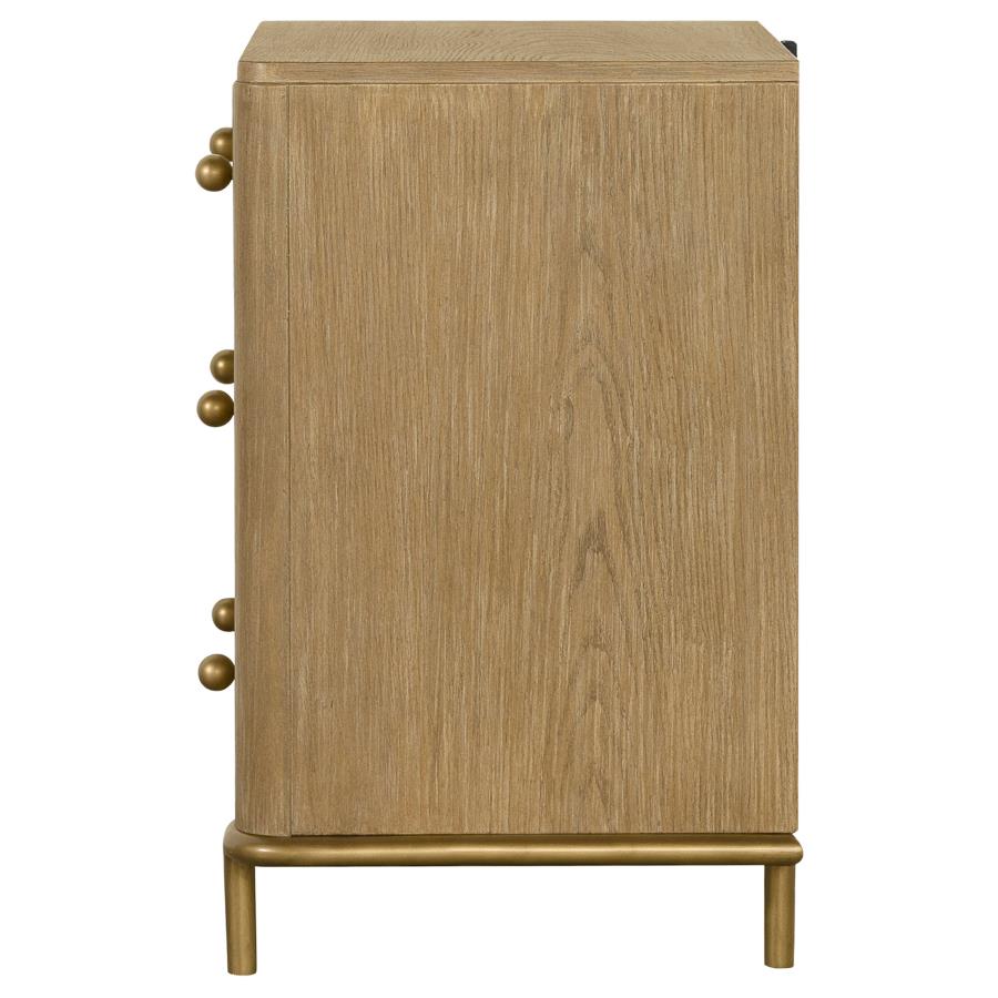 (image for) Arini 3-drawer Nightstand Sand Wash