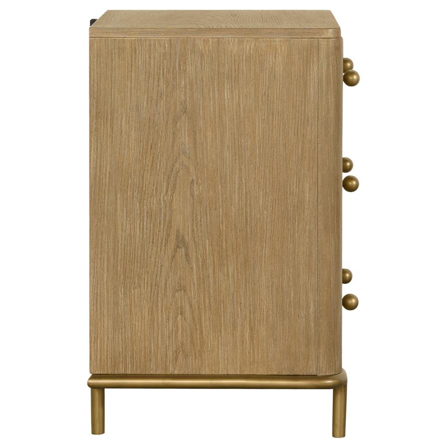 (image for) Arini 3-drawer Nightstand Sand Wash