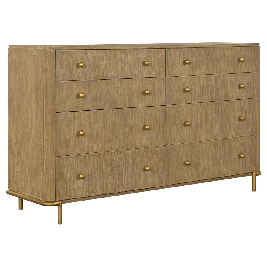 (image for) Arini 8-drawer Dresser Sand Wash - Click Image to Close