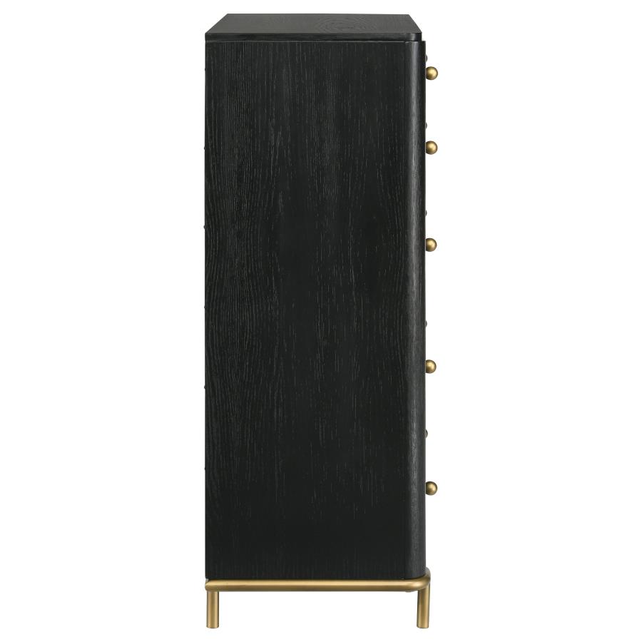 (image for) Arini 5-drawer Bedroom Chest Black