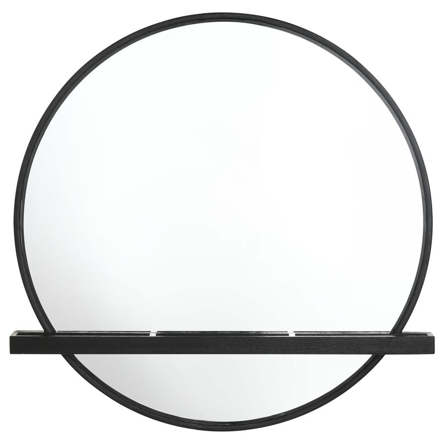 (image for) Arini 2-piece Makeup Vanity Table and Mirror Set Black