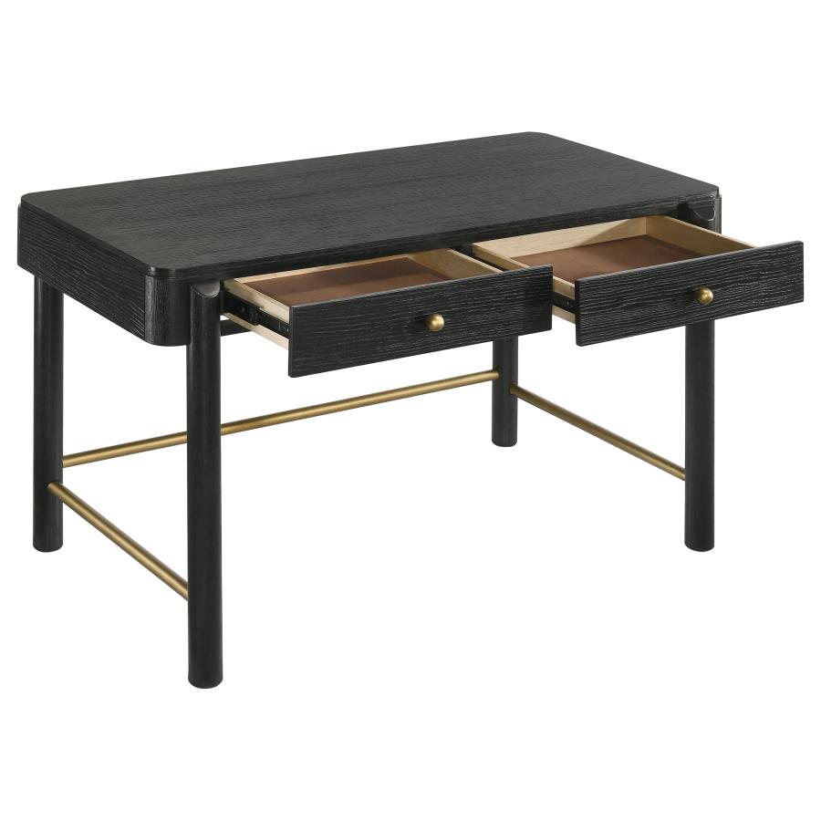 (image for) Arini 2-drawer Vanity Desk Makeup Table Black