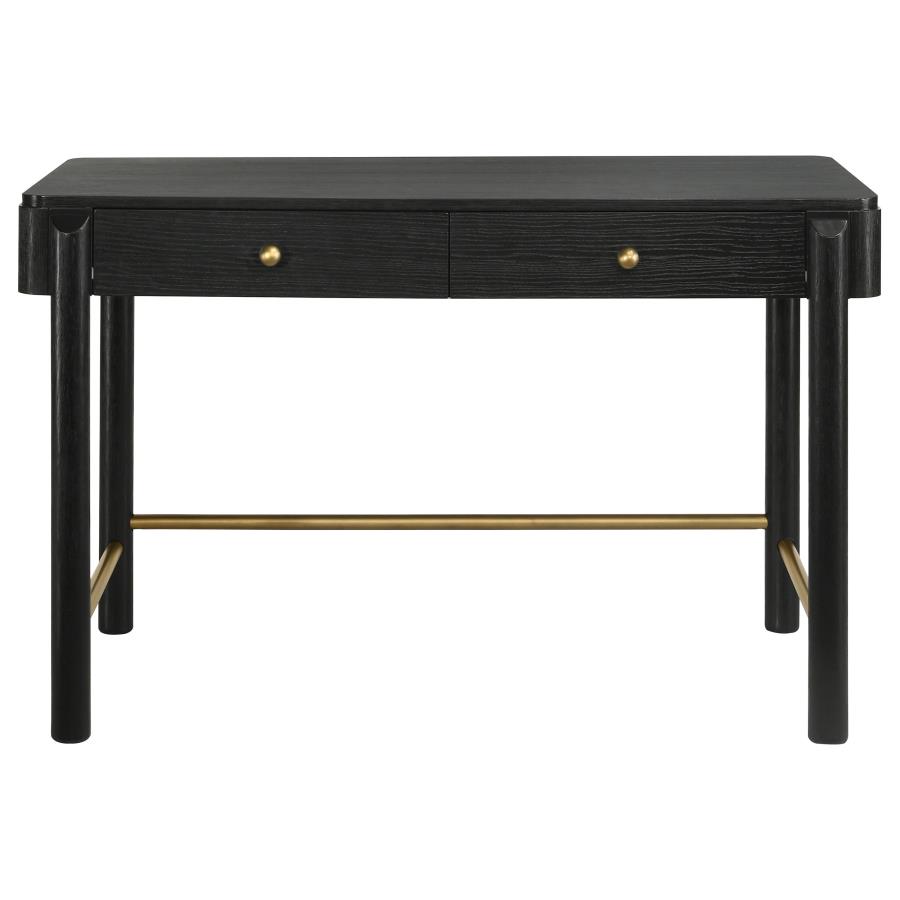 (image for) Arini 2-drawer Vanity Desk Makeup Table Black