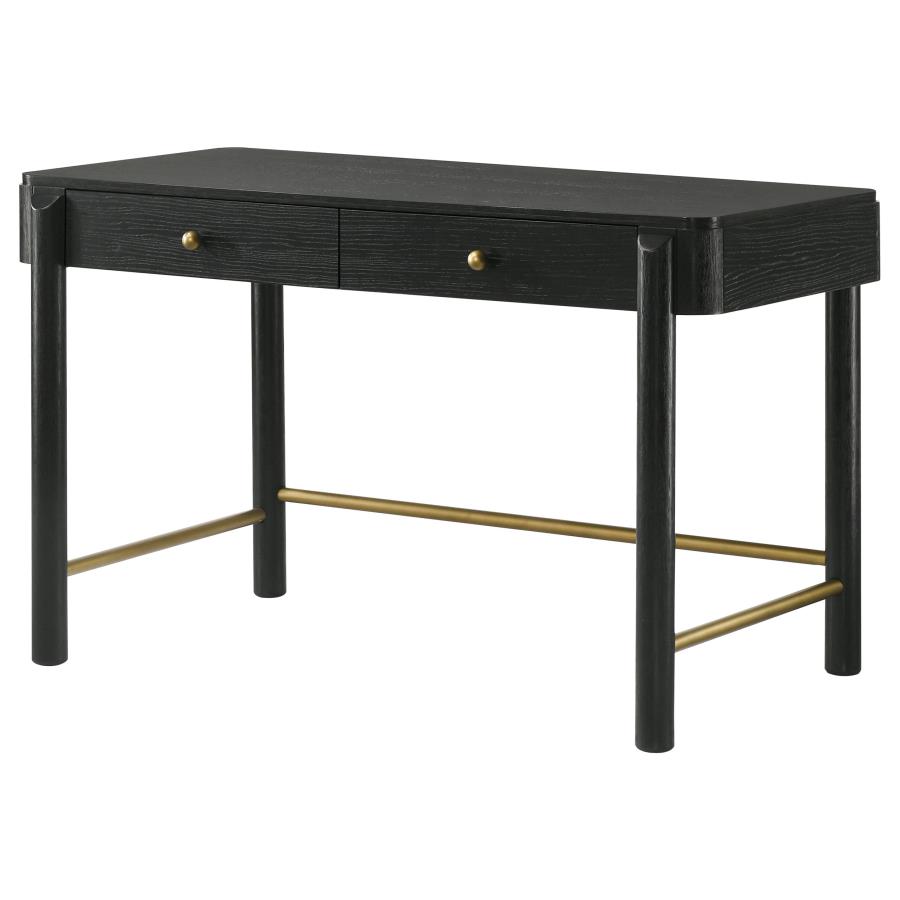 (image for) Arini 2-drawer Vanity Desk Makeup Table Black