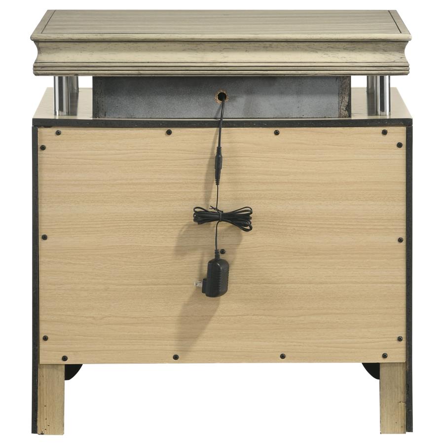 (image for) Giselle 3-drawer Nightstand Rustic Beige