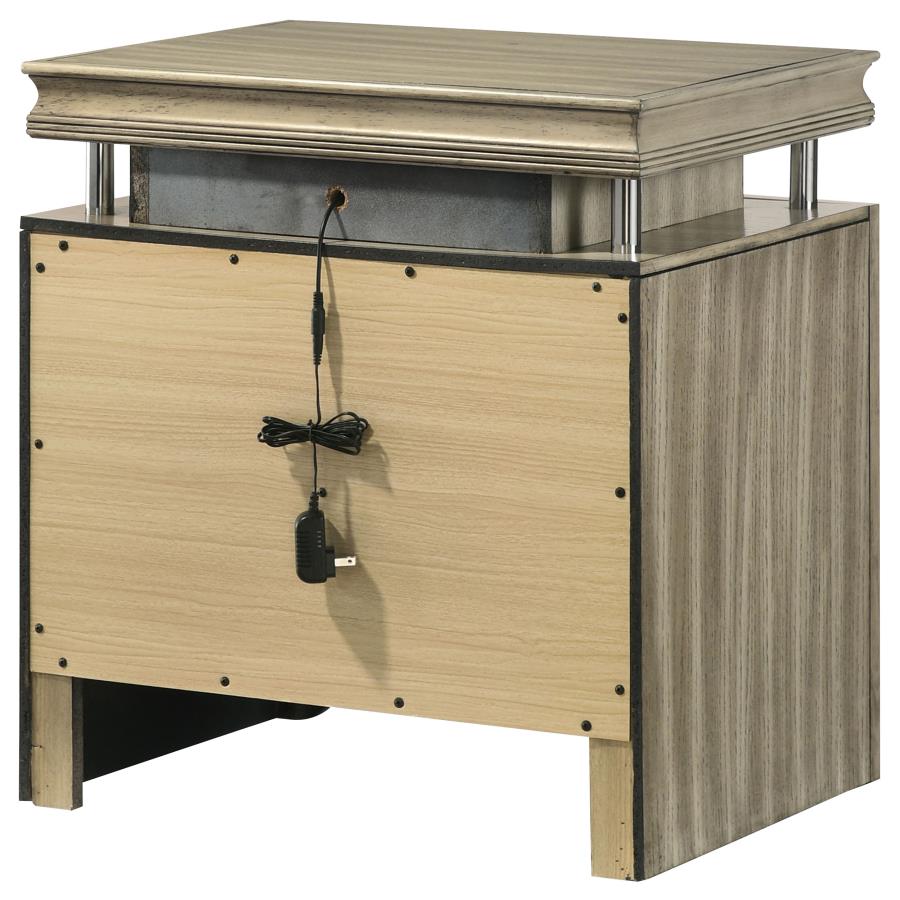 (image for) Giselle 3-drawer Nightstand Rustic Beige