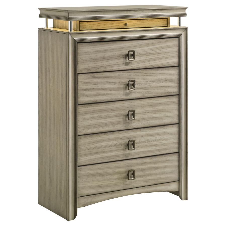 (image for) Giselle 6-drawer Bedroom Chest Rustic Beige