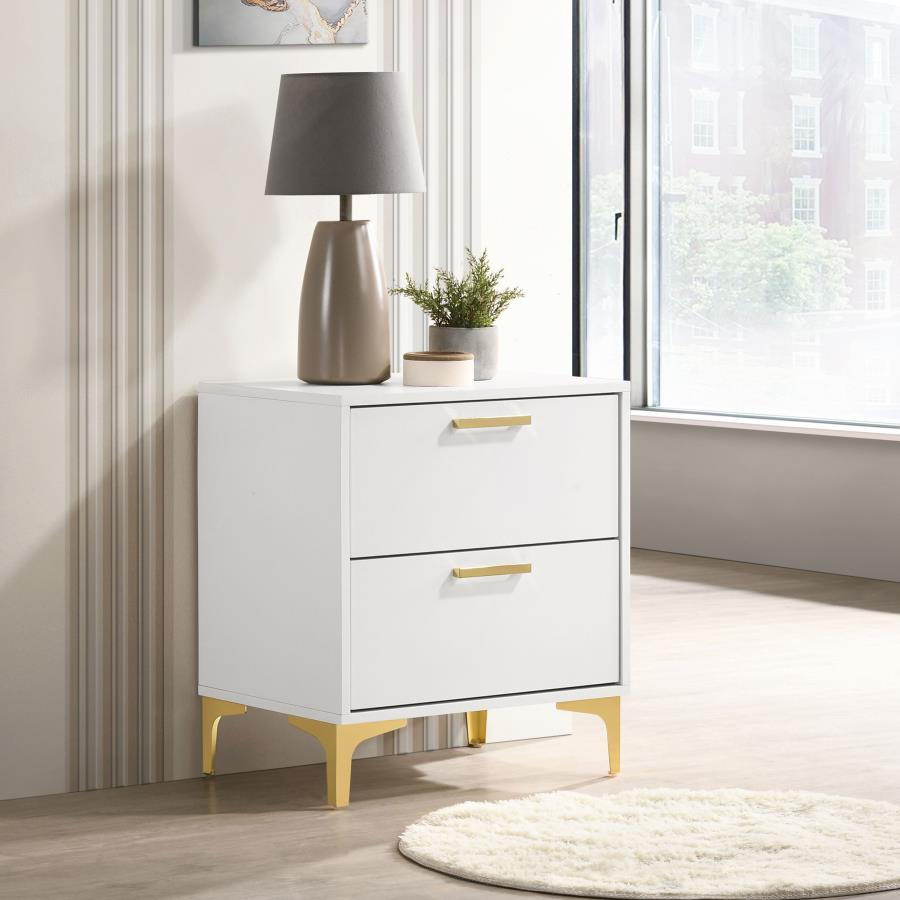 (image for) Kendall 2-drawer Nightstand White