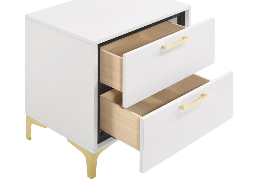 (image for) Kendall 2-drawer Nightstand White