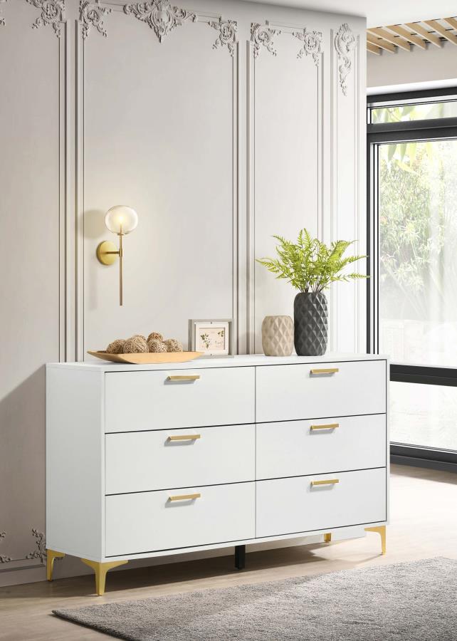 (image for) Kendall 6-drawer Dresser White