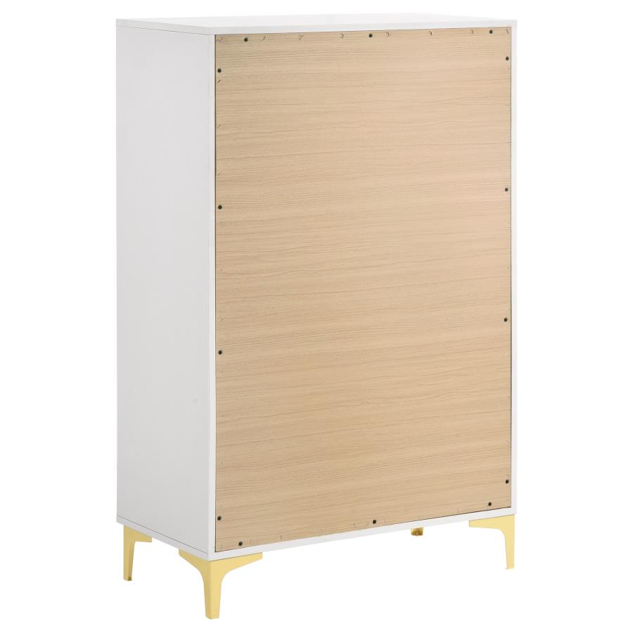 (image for) Kendall 5-drawer Bedroom Chest White