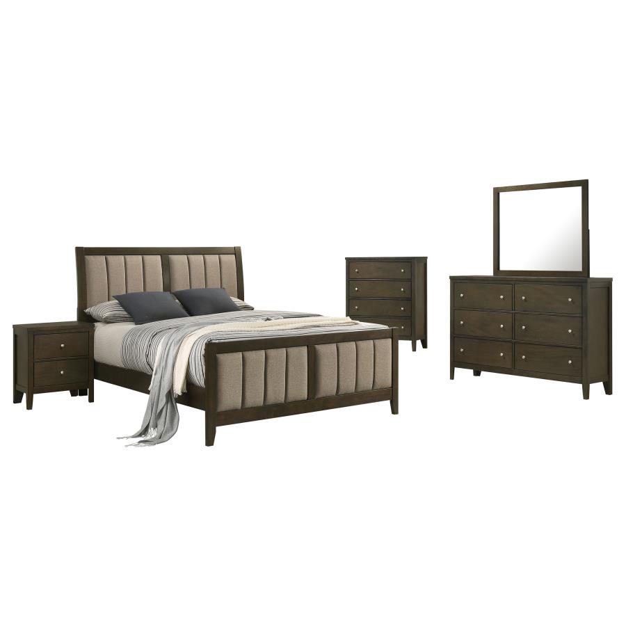 (image for) Wilkes 5-piece Full Bedroom Set Dark Cocoa