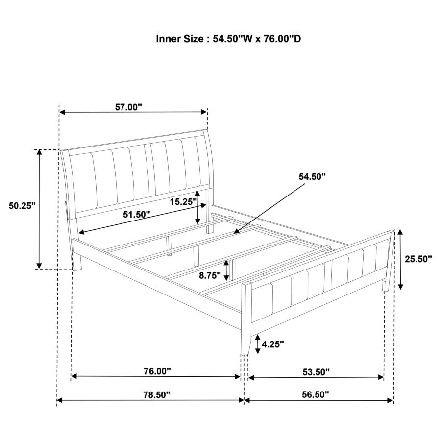 (image for) Wilkes 5-piece Full Bedroom Set Dark Cocoa