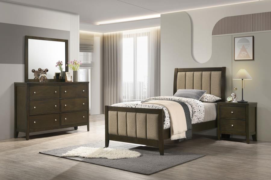 (image for) Wilkes 4-piece Twin Bedroom Set Dark Cocoa - Click Image to Close