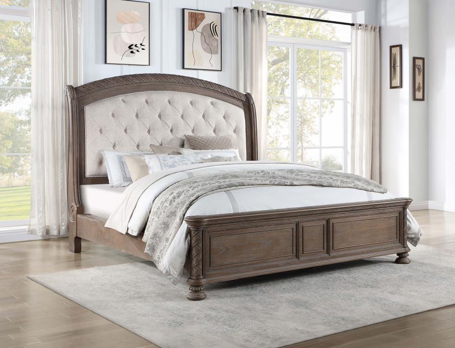 (image for) Emmett Wood California King Sleigh Bed Walnut