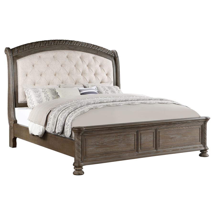 (image for) Emmett Wood California King Sleigh Bed Walnut