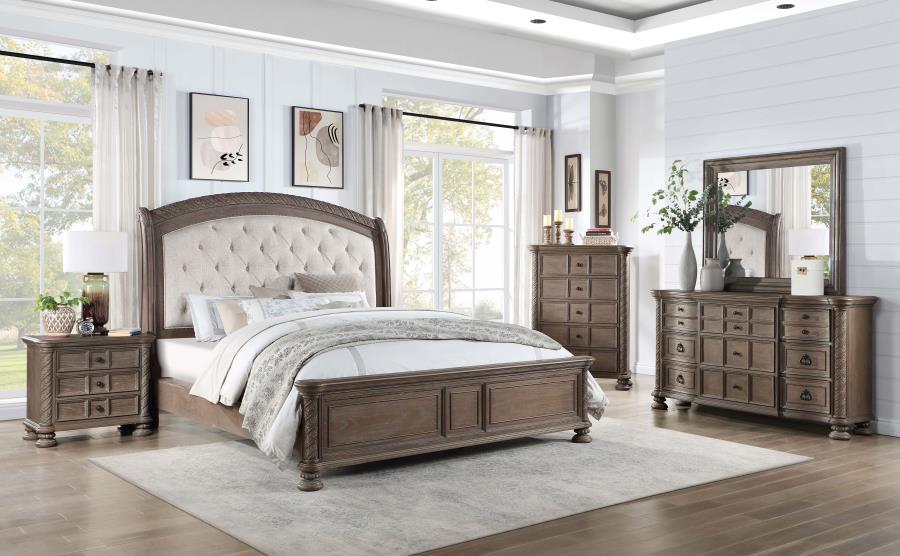 (image for) Emmett Wood California King Sleigh Bed Walnut