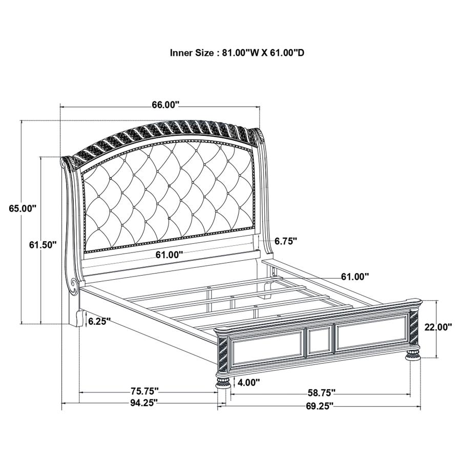 (image for) Emmett 5-piece Queen Bedroom Set Walnut