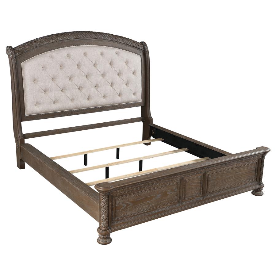 (image for) Emmett Wood Queen Sleigh Bed Walnut - Click Image to Close