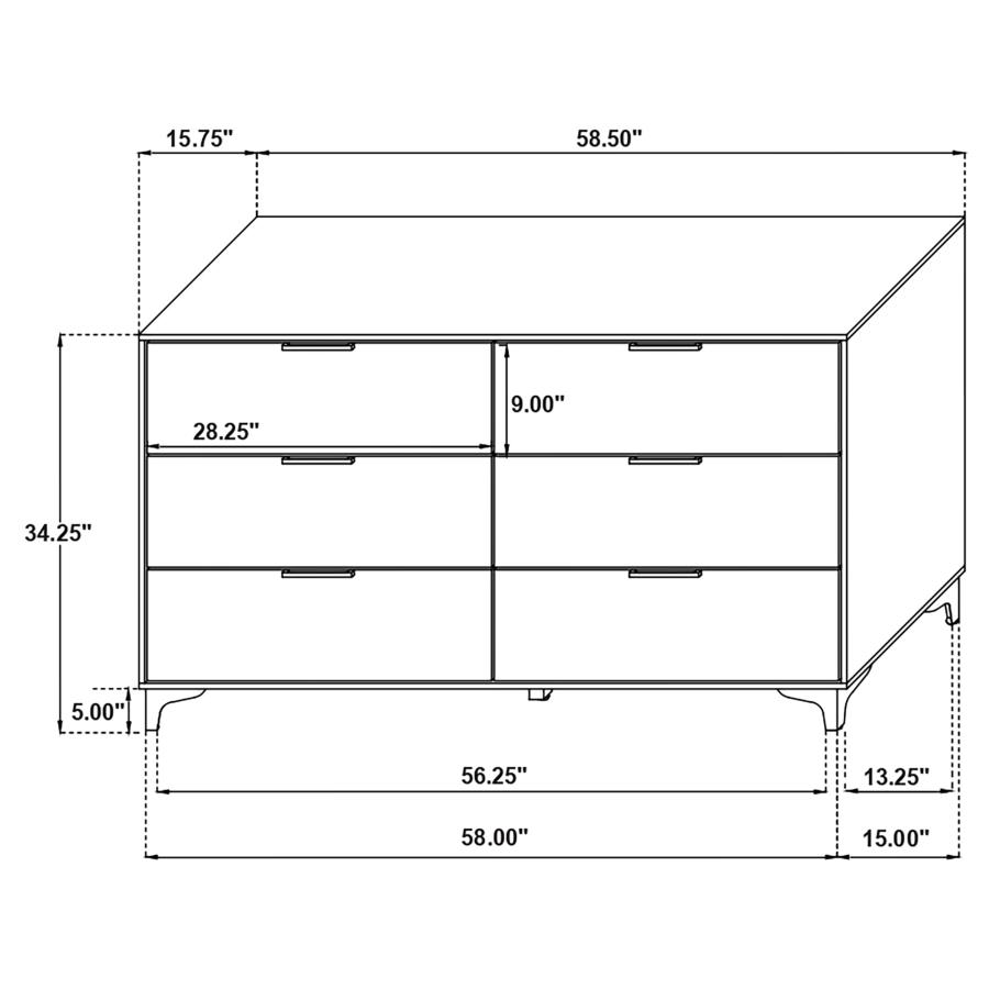 (image for) Kendall 5-piece Eastern King Bedroom Set Black