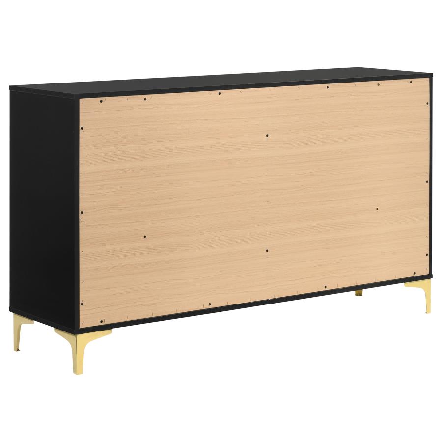 (image for) Kendall 6-drawer Dresser Black