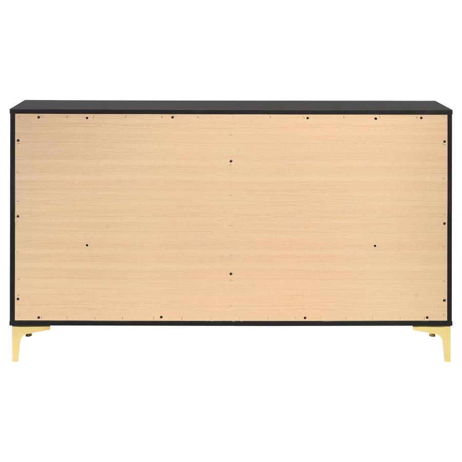 (image for) Kendall 6-drawer Dresser Black