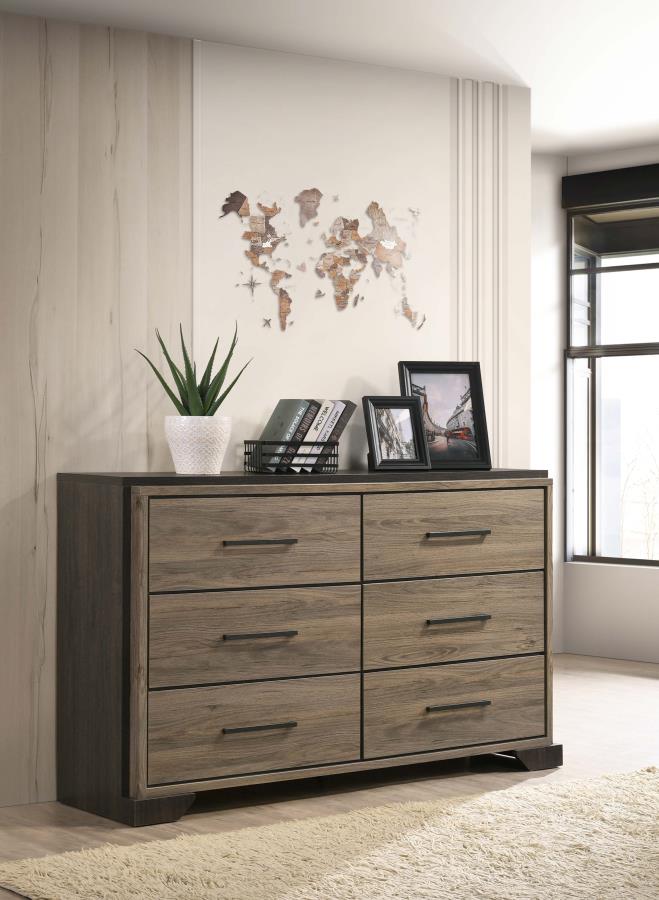 (image for) Baker 6-drawer Dresser Light Taupe