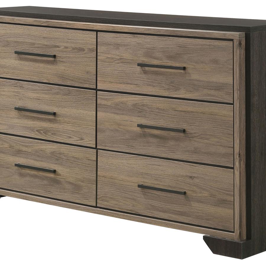 (image for) Baker 6-drawer Dresser Light Taupe