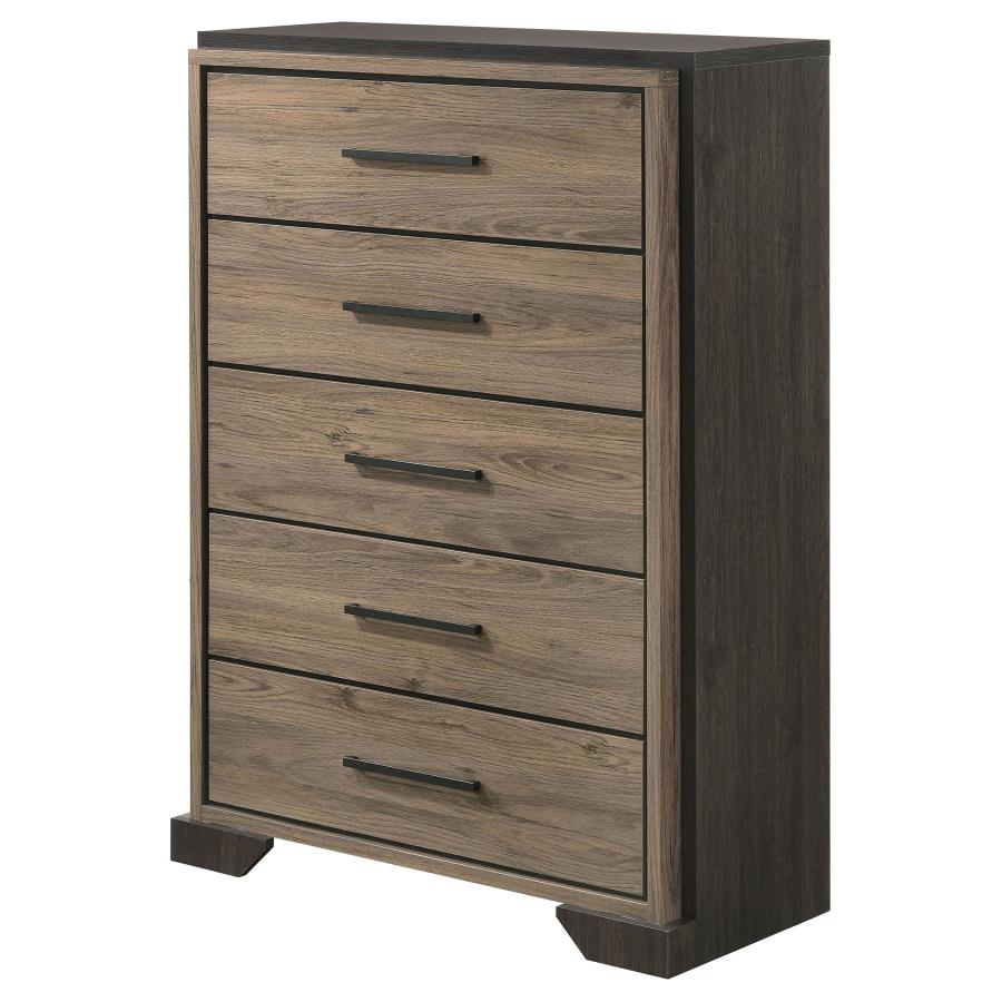 (image for) Baker 5-drawer Bedroom Chest Light Taupe