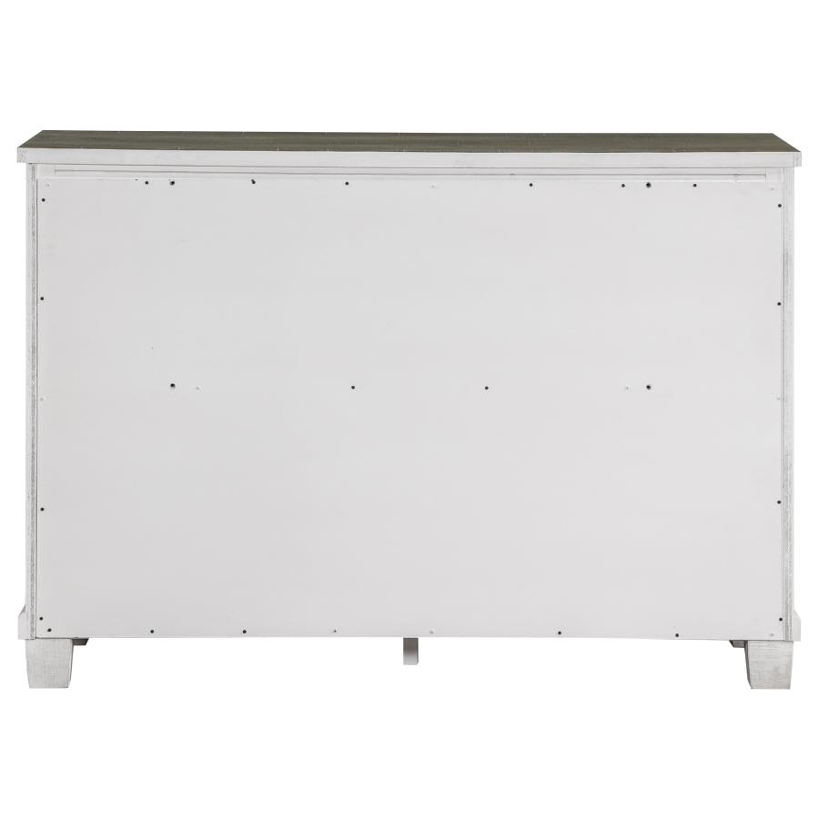 (image for) Lilith 7-drawer Dresser Distressed White