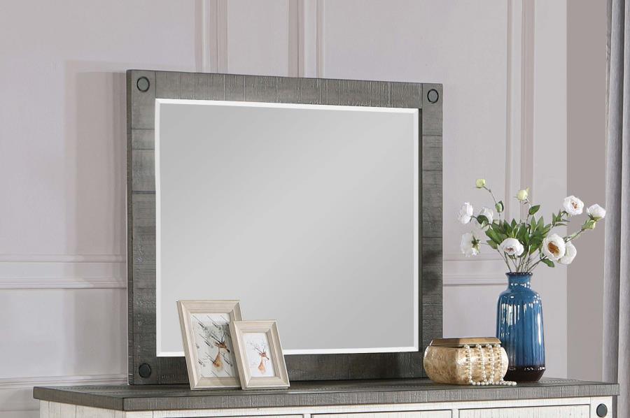 (image for) Lilith Dresser Mirror Distressed Grey